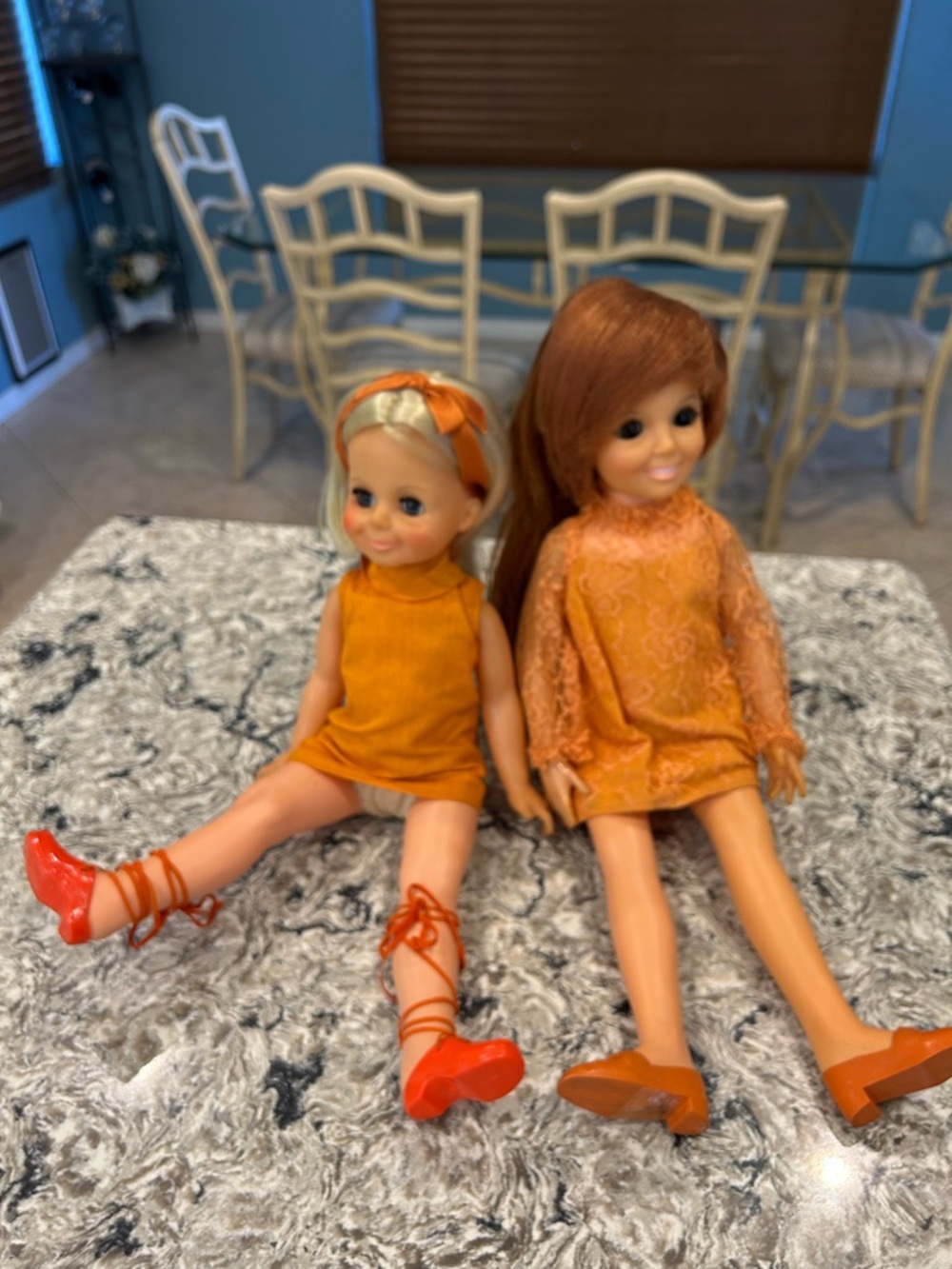 Pair of Vintage 1960s Fashion Dolls - Chrissy & Velvet